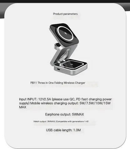 3 in 1 Wireless Charging Station